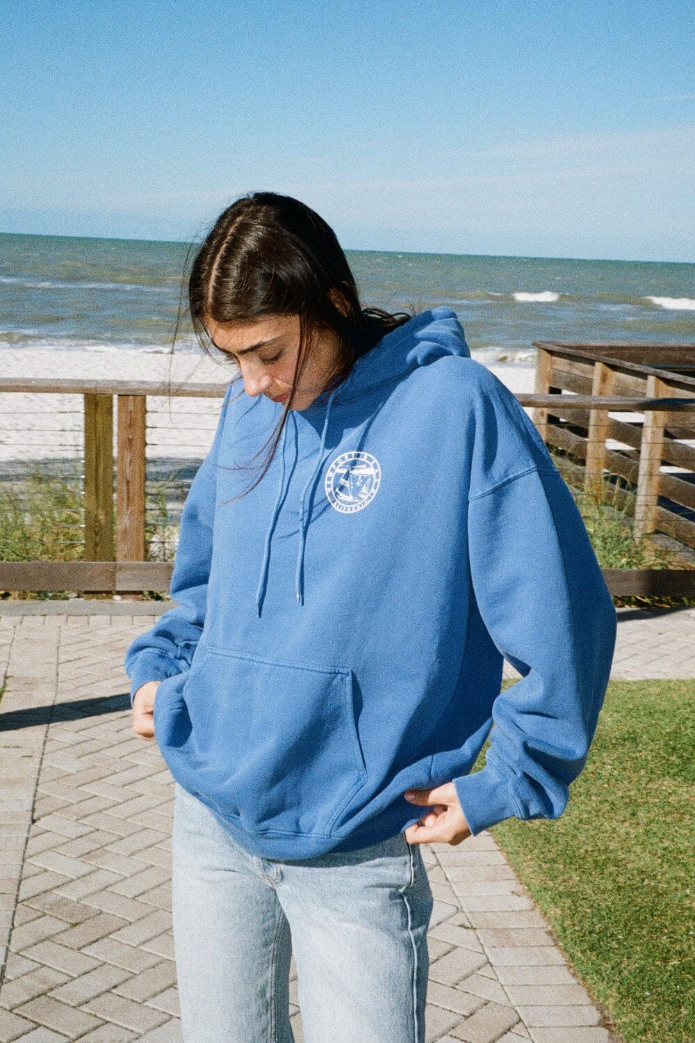 Christy Newport Hoodie | Cobalt Blue / Oversized Fit