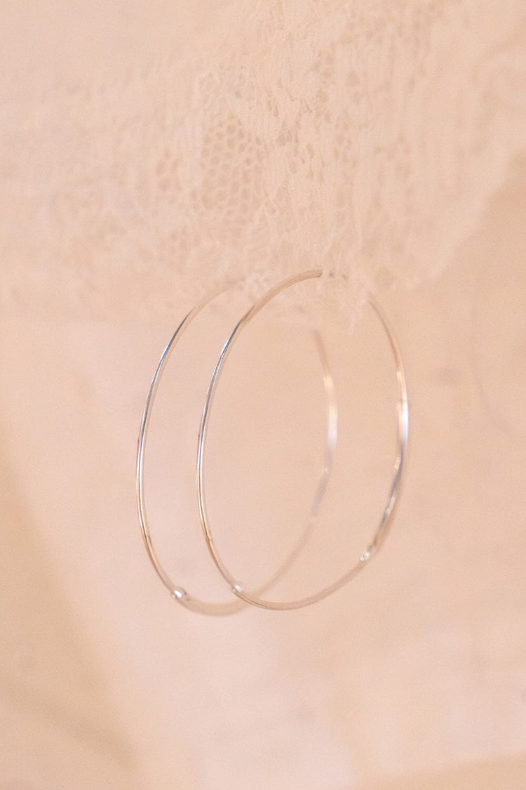 Sterling Silver Thin Hoop Earrings | Sterling Silver Thin Hoop Earrings