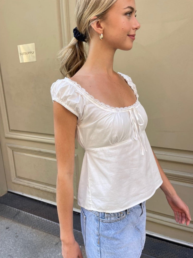 Odette Top | Natural White / S