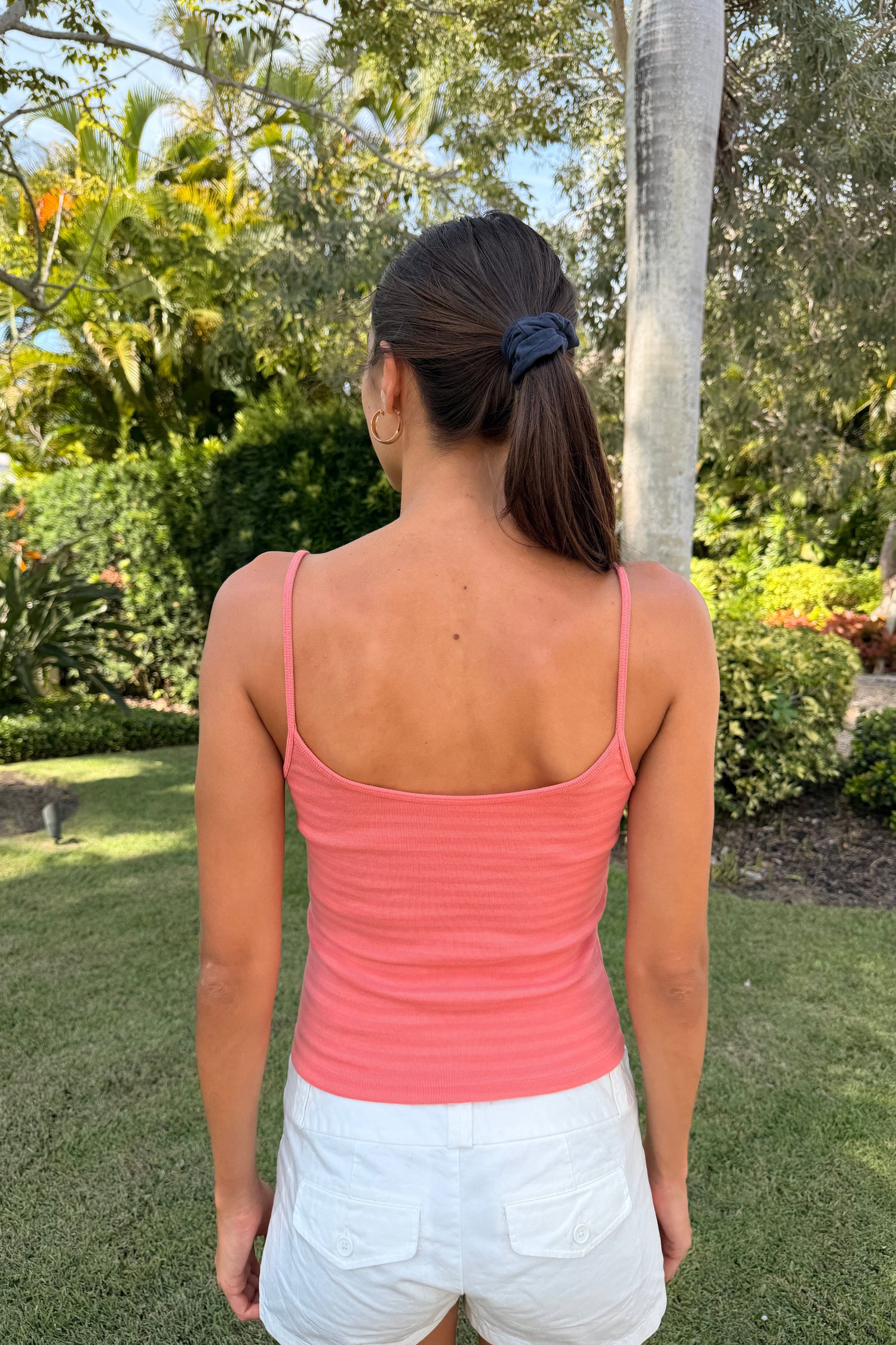 Skylar Striped Tank | Peach / XS/S