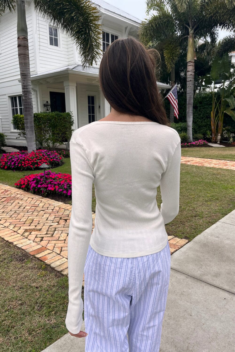 Paige Ruffle Long Sleeve Top