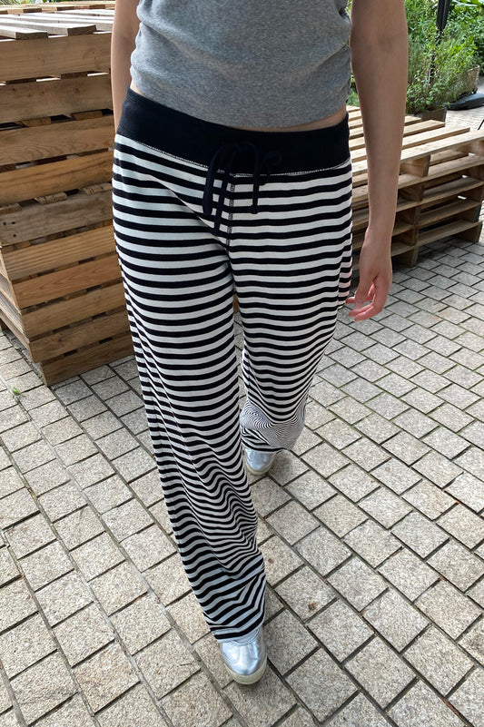 Black with White Stripes / XS/S