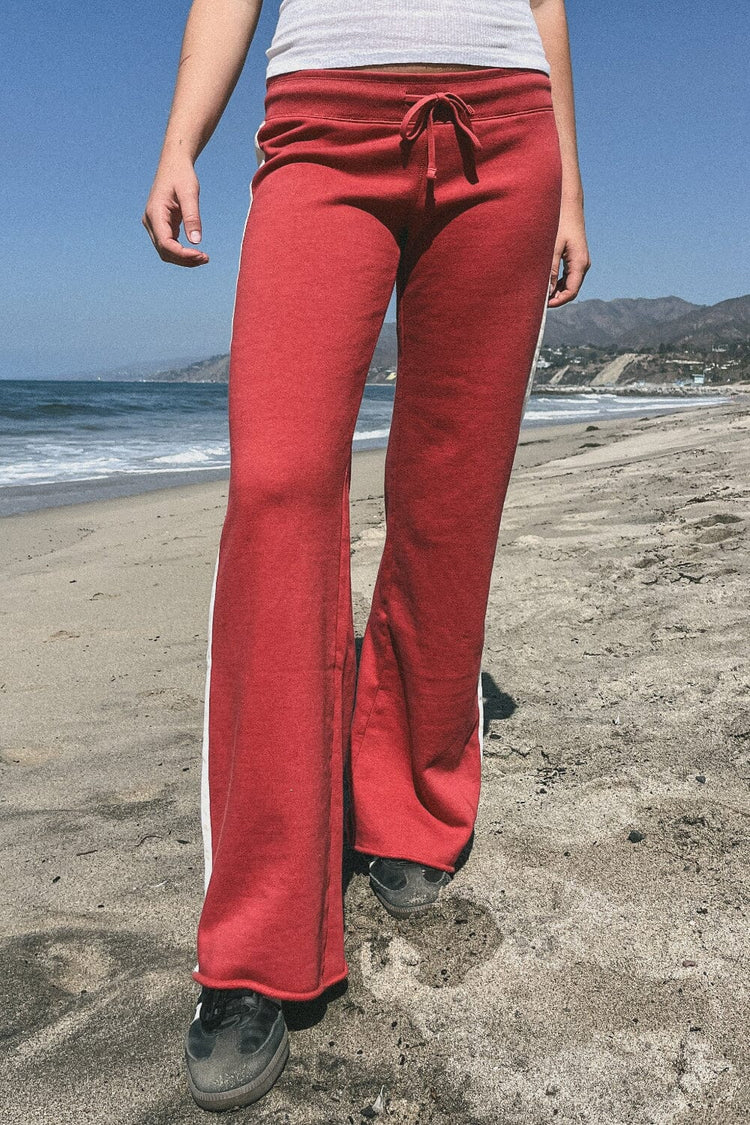Hilary Stripe Yoga Pants | Red / XS/S