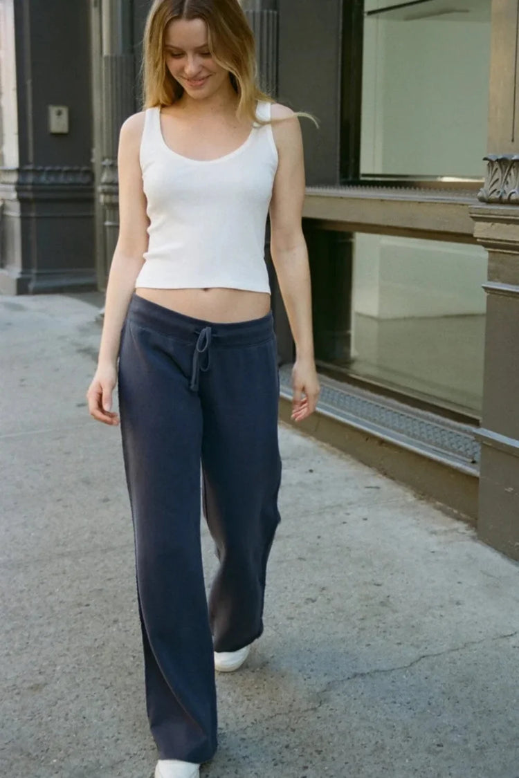 Hilary Soft Yoga Pants | Faded Navy Blue / XS/S