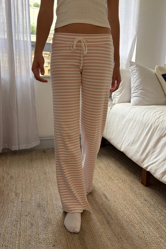 Light Pink with White Stripes / XS/S