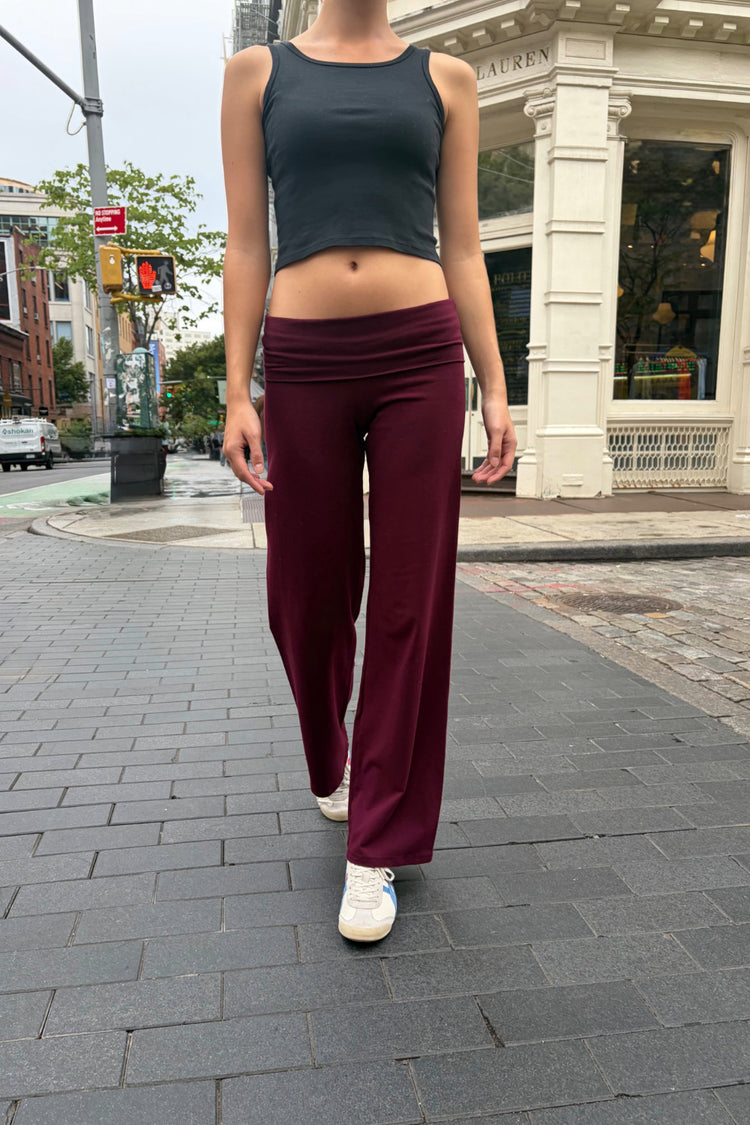 Priscilla Pants | Dark Burgundy / XS/S