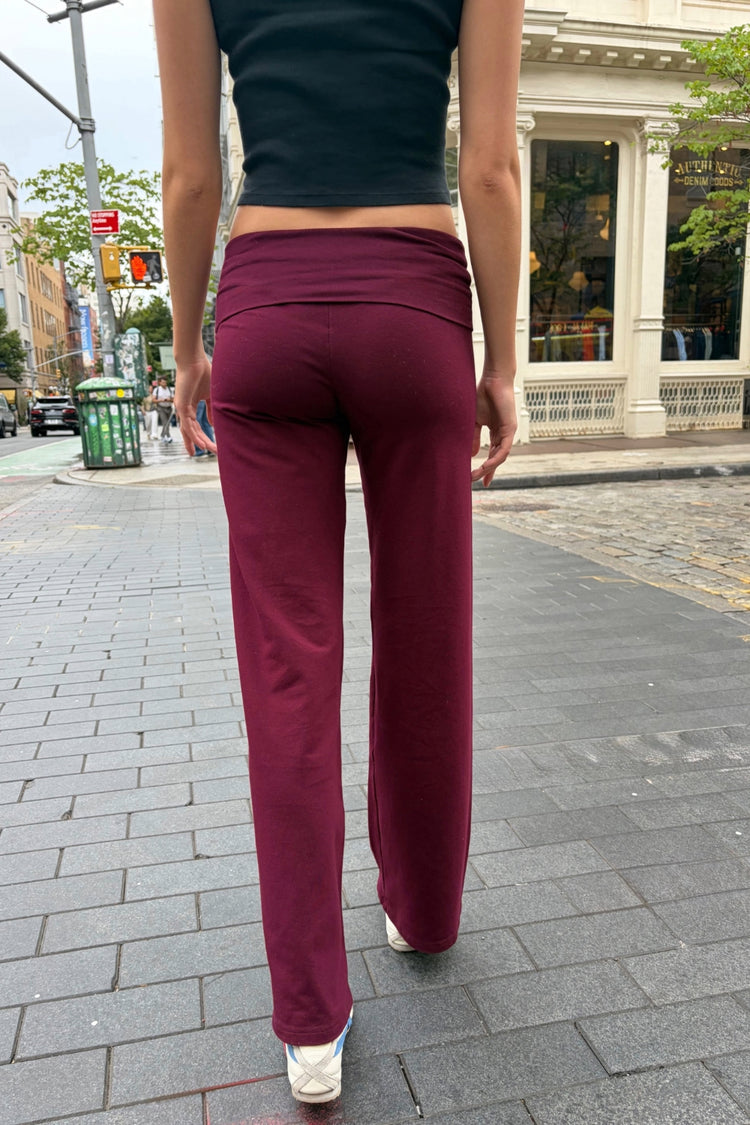 Priscilla Pants | Dark Burgundy / XS/S