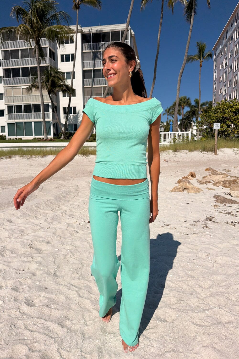 Yoga Pants | Seafoam Teal / XS/S