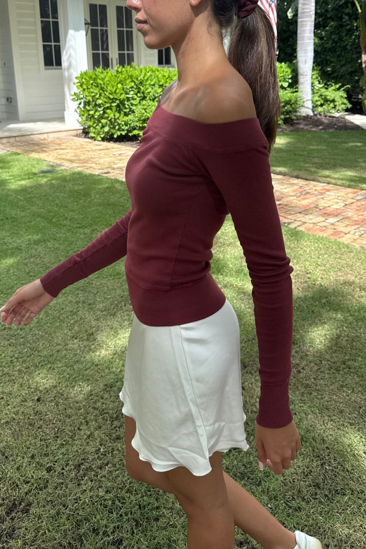 Ginny Top | Burgundy / XS/S