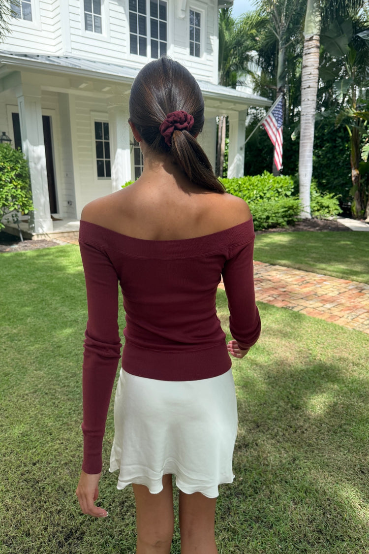 Ginny Top | Burgundy / XS/S