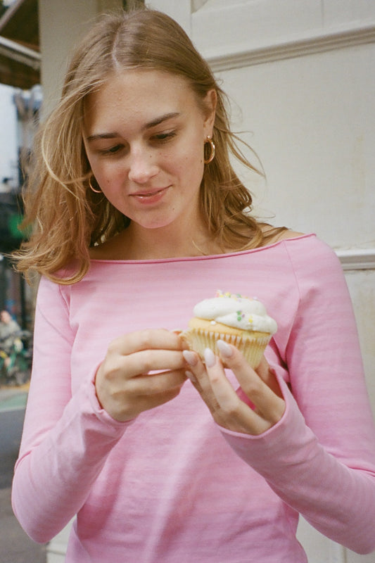 Bubblegum Pink and Pink Stripes / XS/S