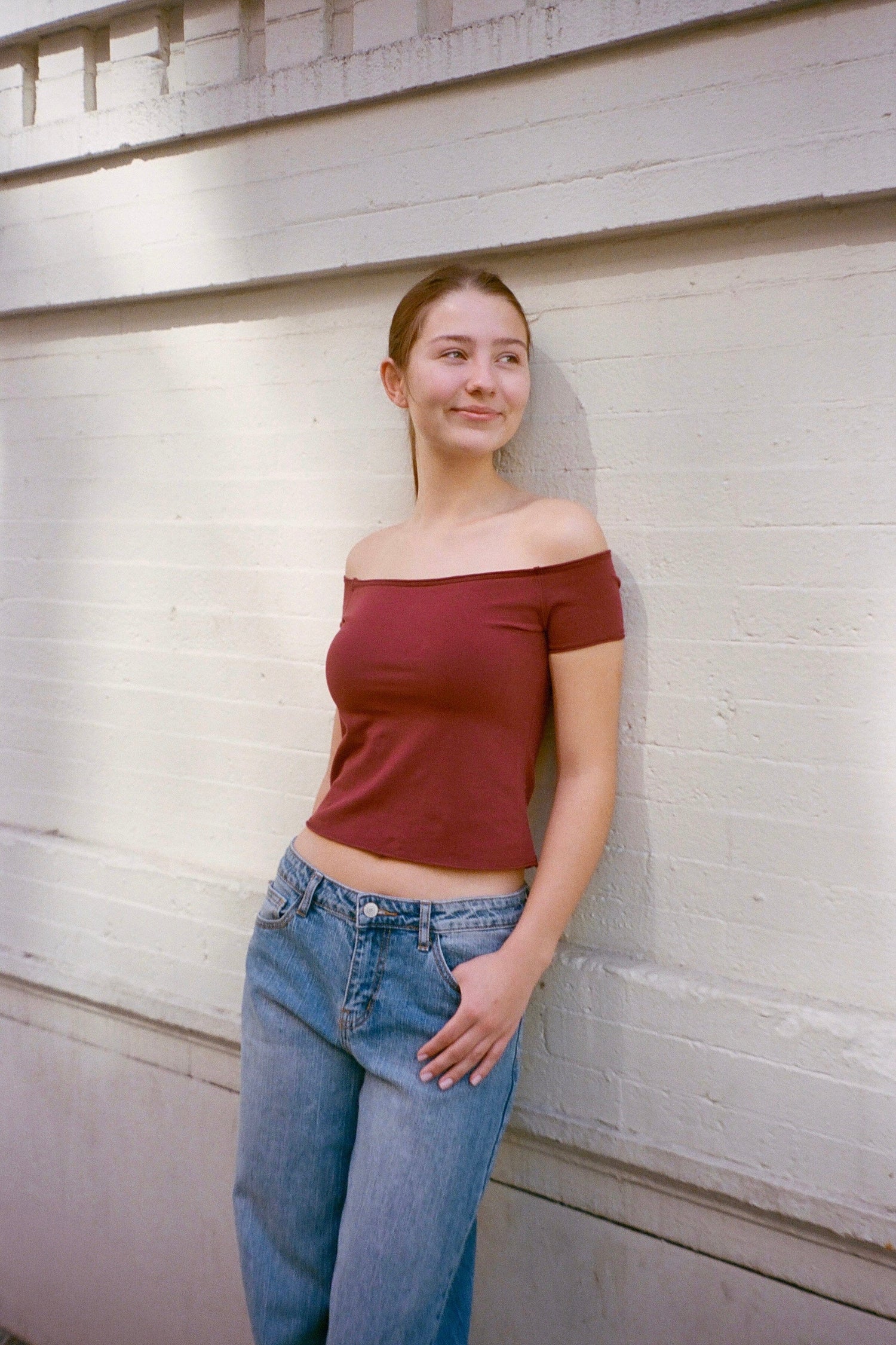 Bonnie Top | Burgundy / XS/S