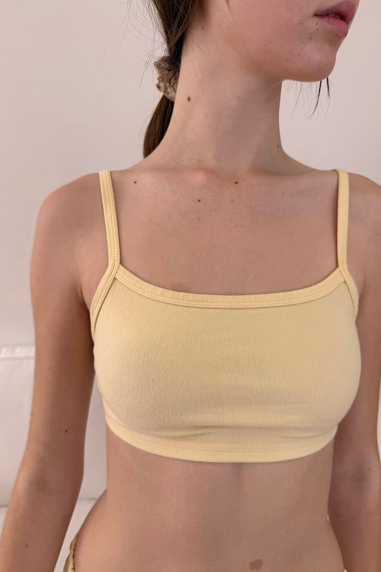 Isla Tank Top | Pastel Yellow / XS/S
