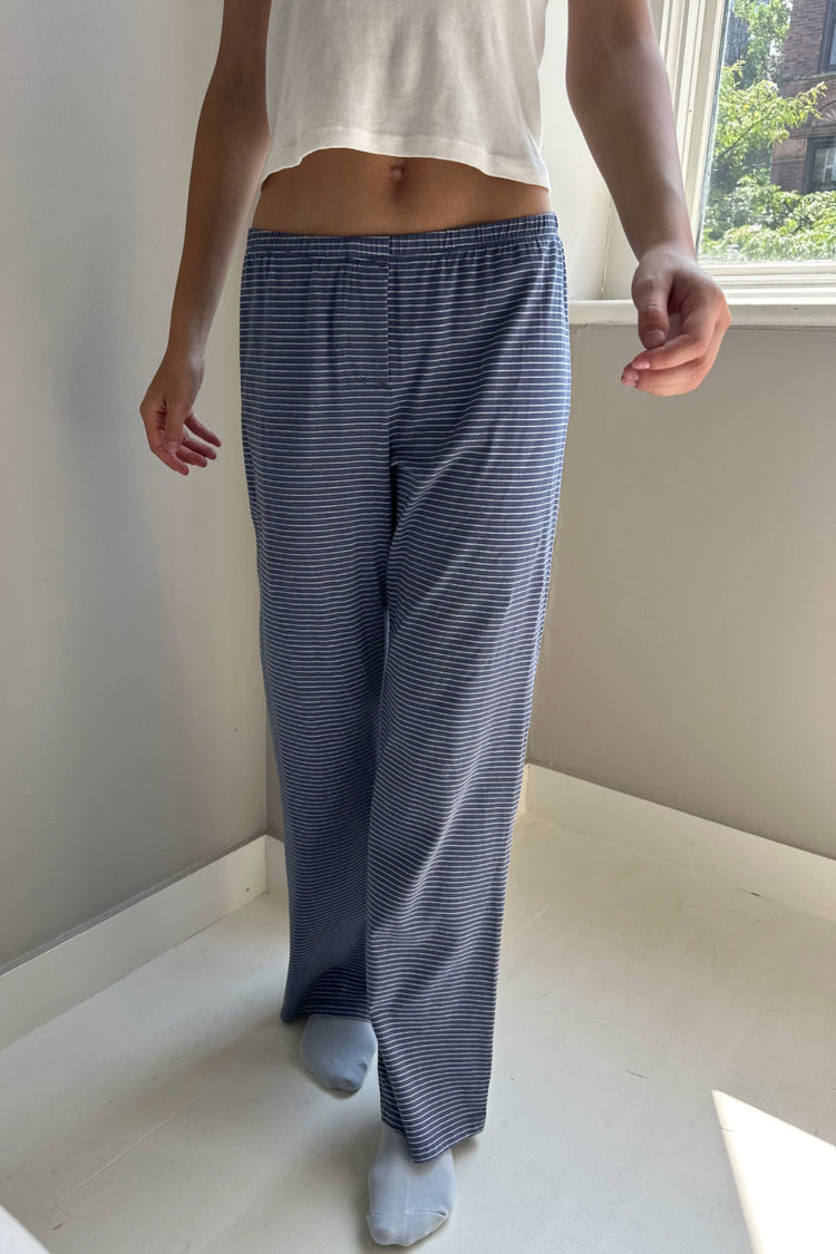 Keira Stripes Sweatpants | Faded Blue / S