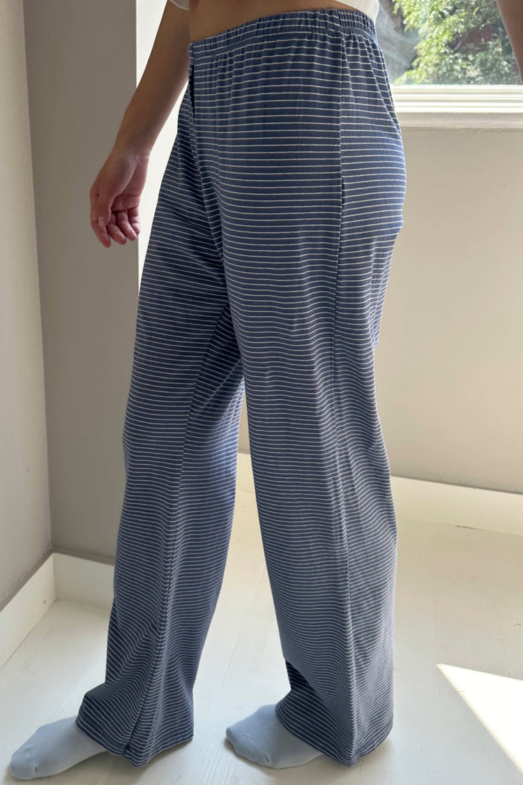 Keira Stripes Sweatpants | Faded Blue / S