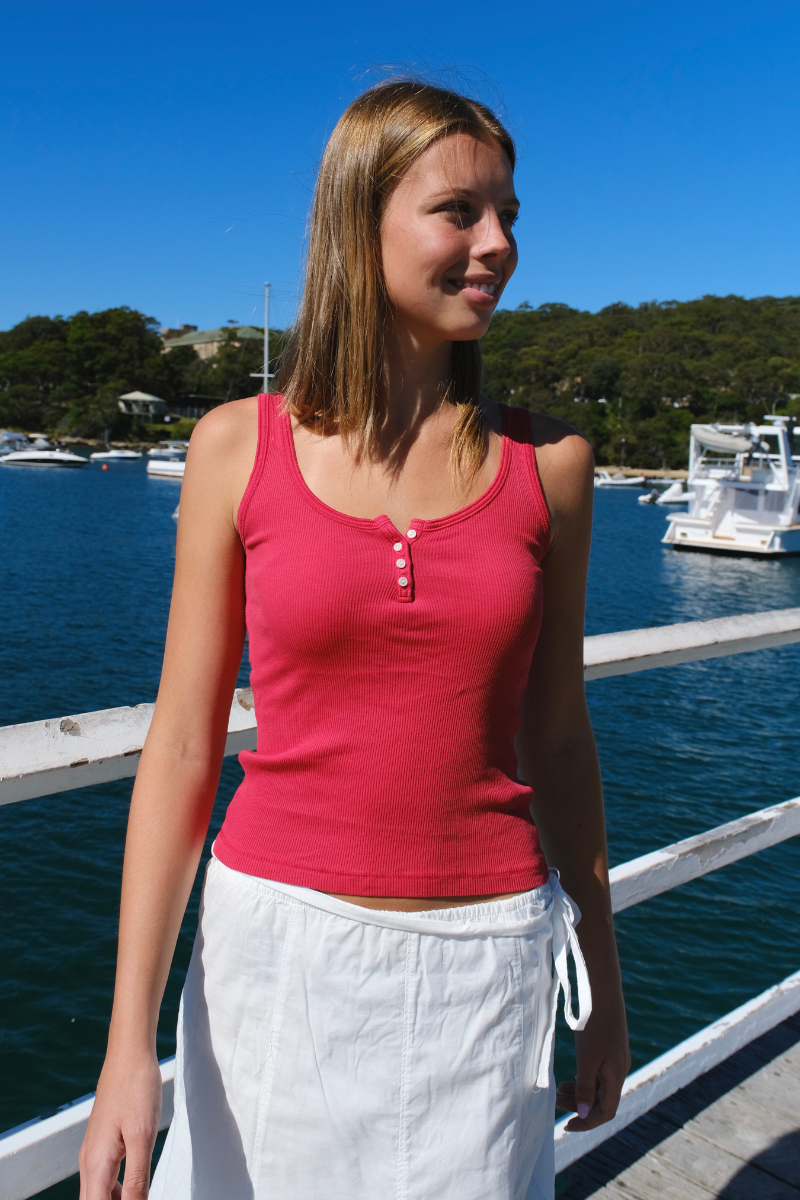 Dalis Long Tank | Viva Magenta / XS/S
