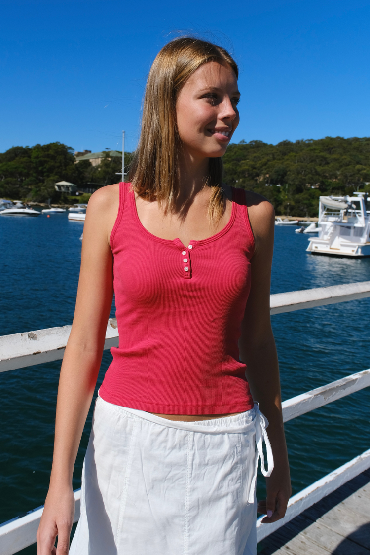Dalis Long Tank | Viva Magenta / XS/S