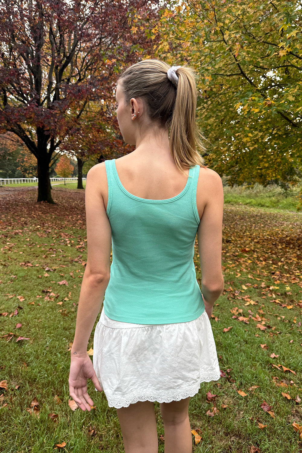 Dalis Long Tank | Seafoam Teal / XS/S