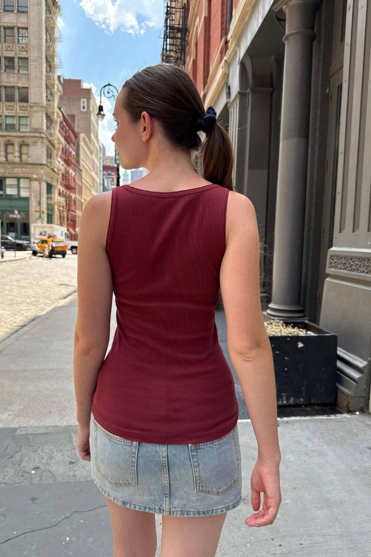 Celia Tank | Burgundy / XS/S