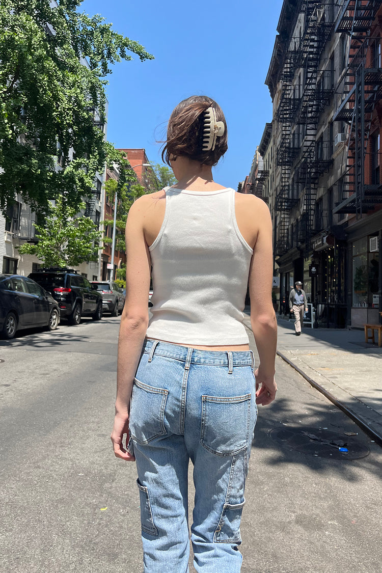 Marisa Basic Tank | White / XS/S