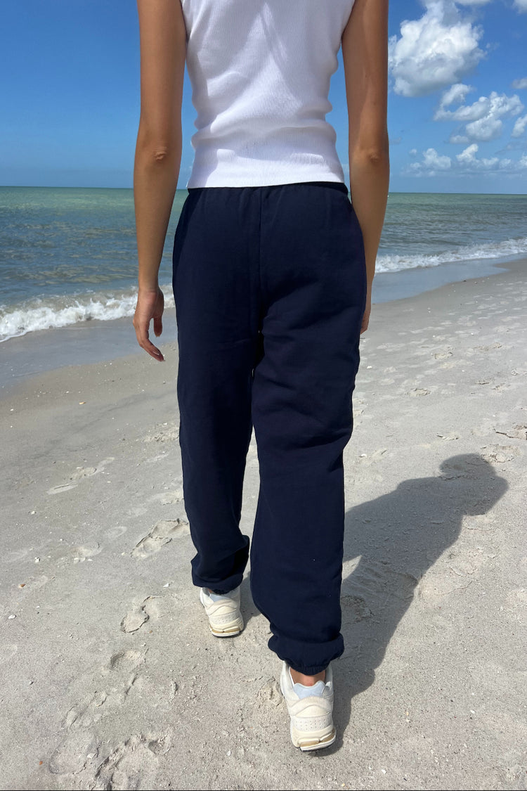 Rosa Tie Sweatpants | Navy Blue / S/M