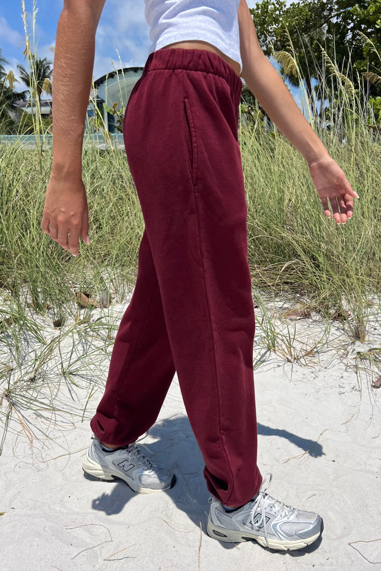 Rosa Sweatpants | Burgundy