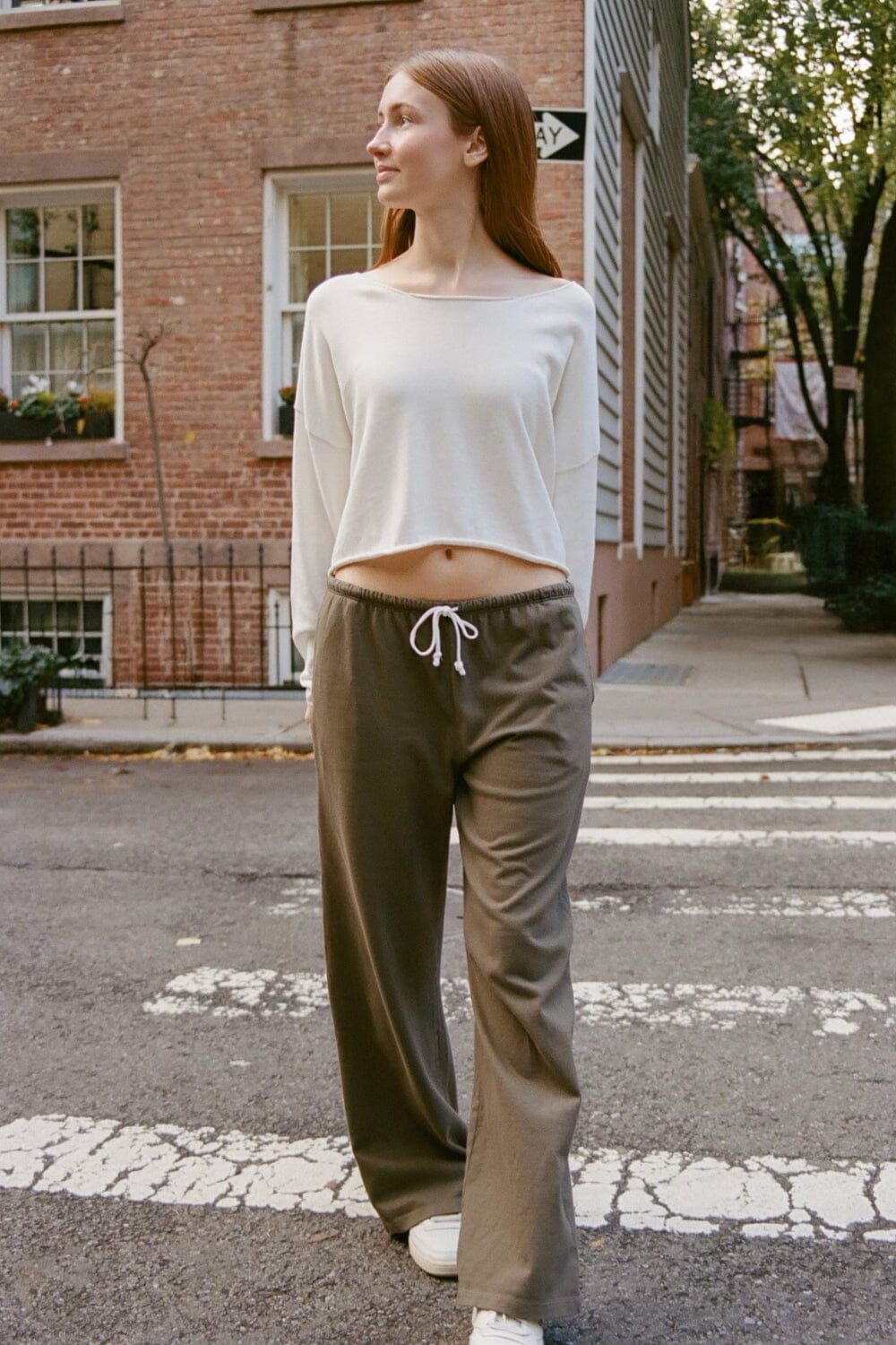 Autumn Tie Sweatpants | Olive Green / XS/S