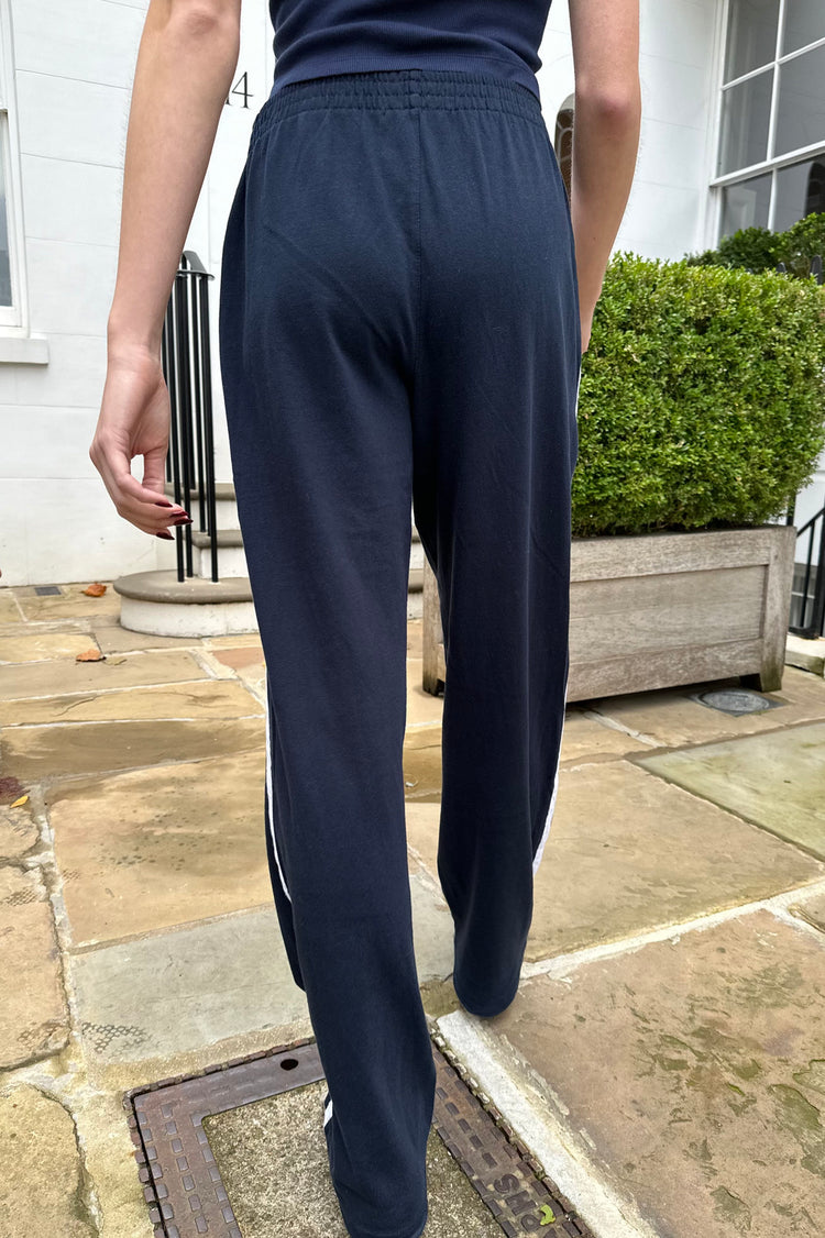 Anastasia Side Stripe Sweatpants | Navy / S/M