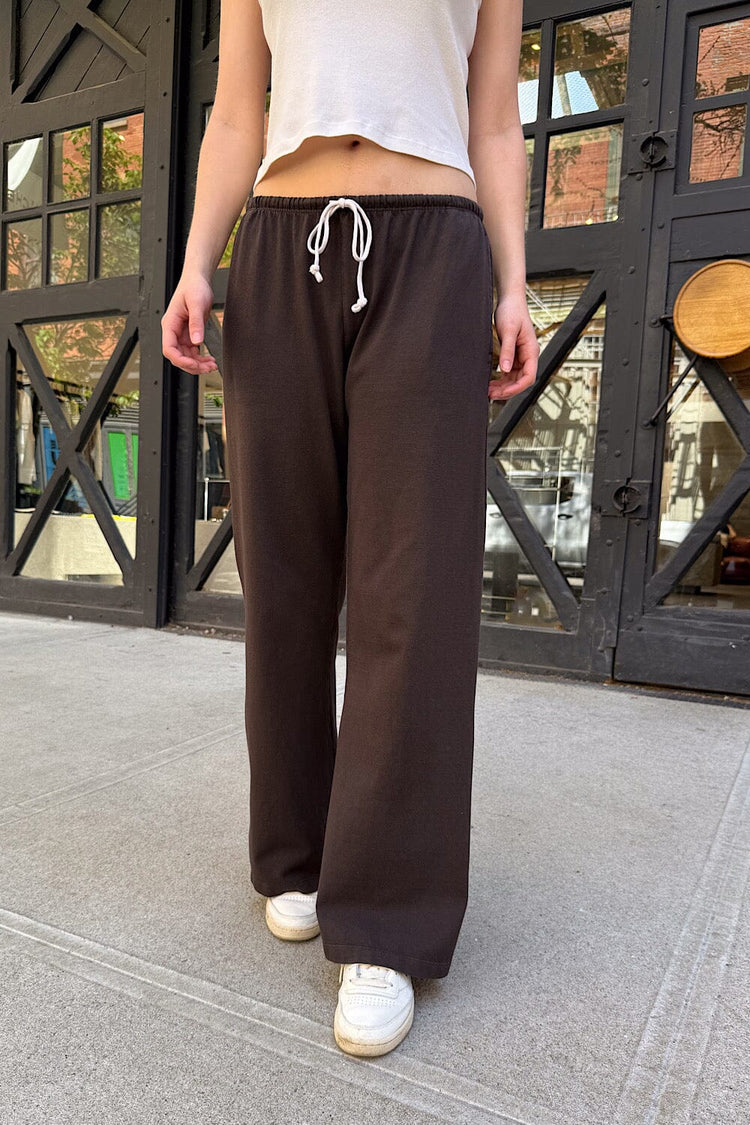 Anastasia Tie Sweatpants | Dark Brown / XS/S