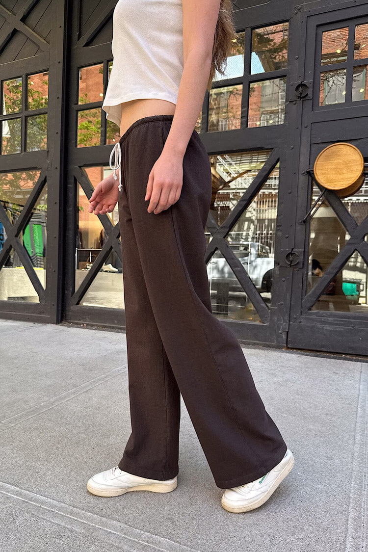 Anastasia Tie Sweatpants | Dark Brown / XS/S