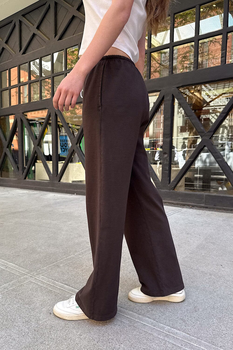 Anastasia Tie Sweatpants | Dark Brown / XS/S