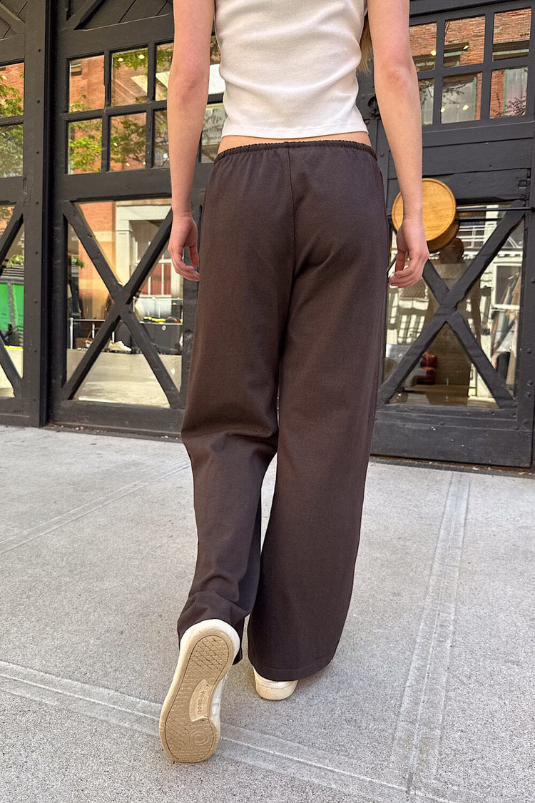 Anastasia Tie Sweatpants | Dark Brown / XS/S