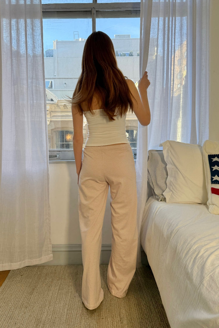 Anastasia Stripes Pants | Pastel Pink Stripes / XS/S