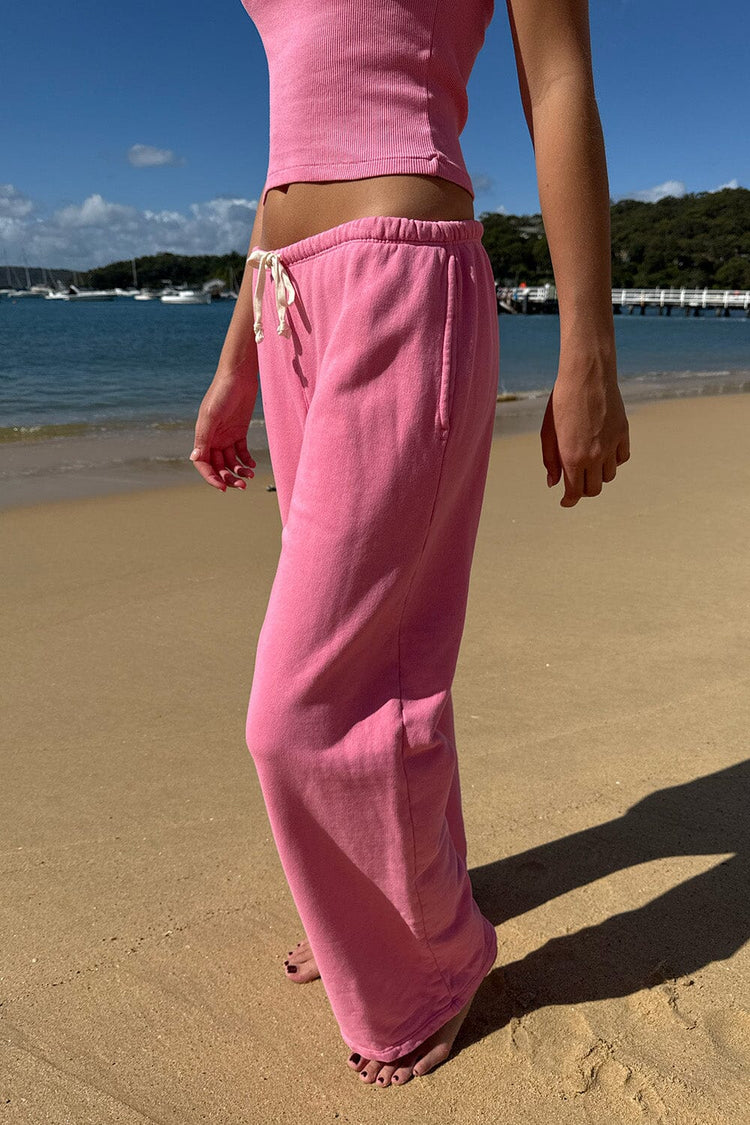 Autumn Tie Sweatpants | Bubblegum Pink / XS/S
