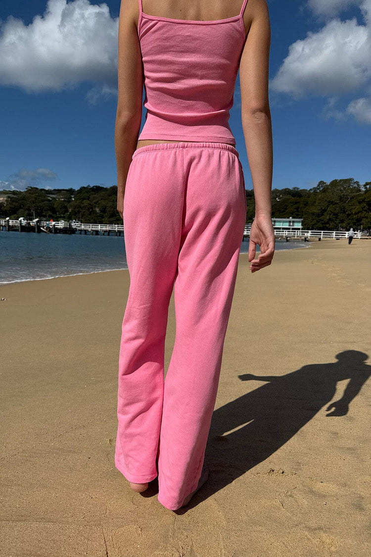 Autumn Tie Sweatpants | Bubblegum Pink / XS/S
