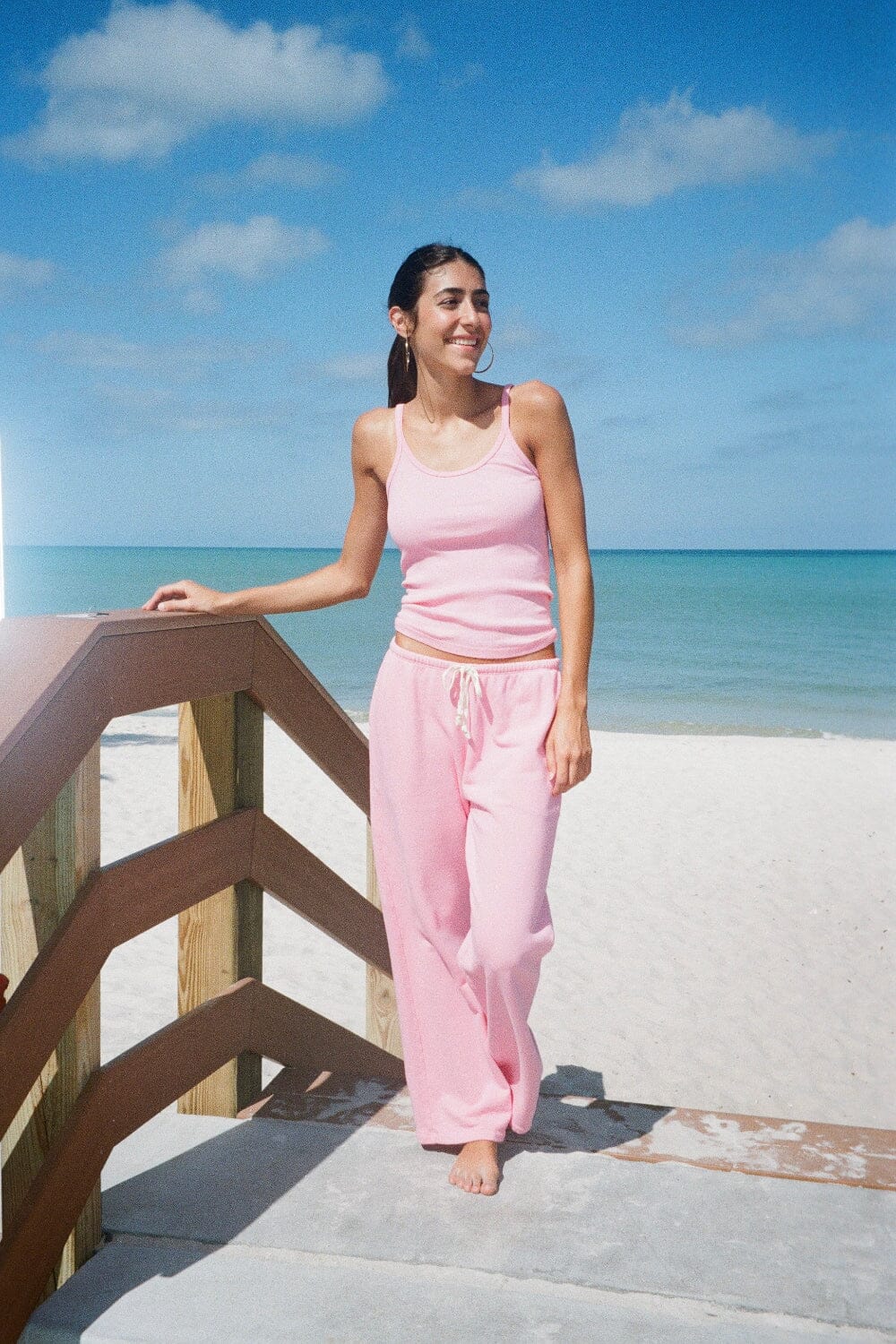 Autumn Tie Sweatpants | Bubblegum Pink / XS/S