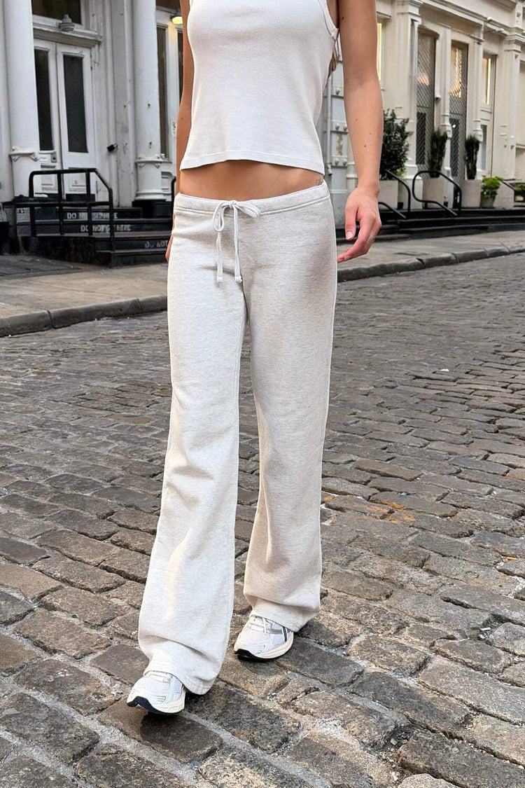 Anastasia Tie Sweatpants | Silver Grey / XS/S