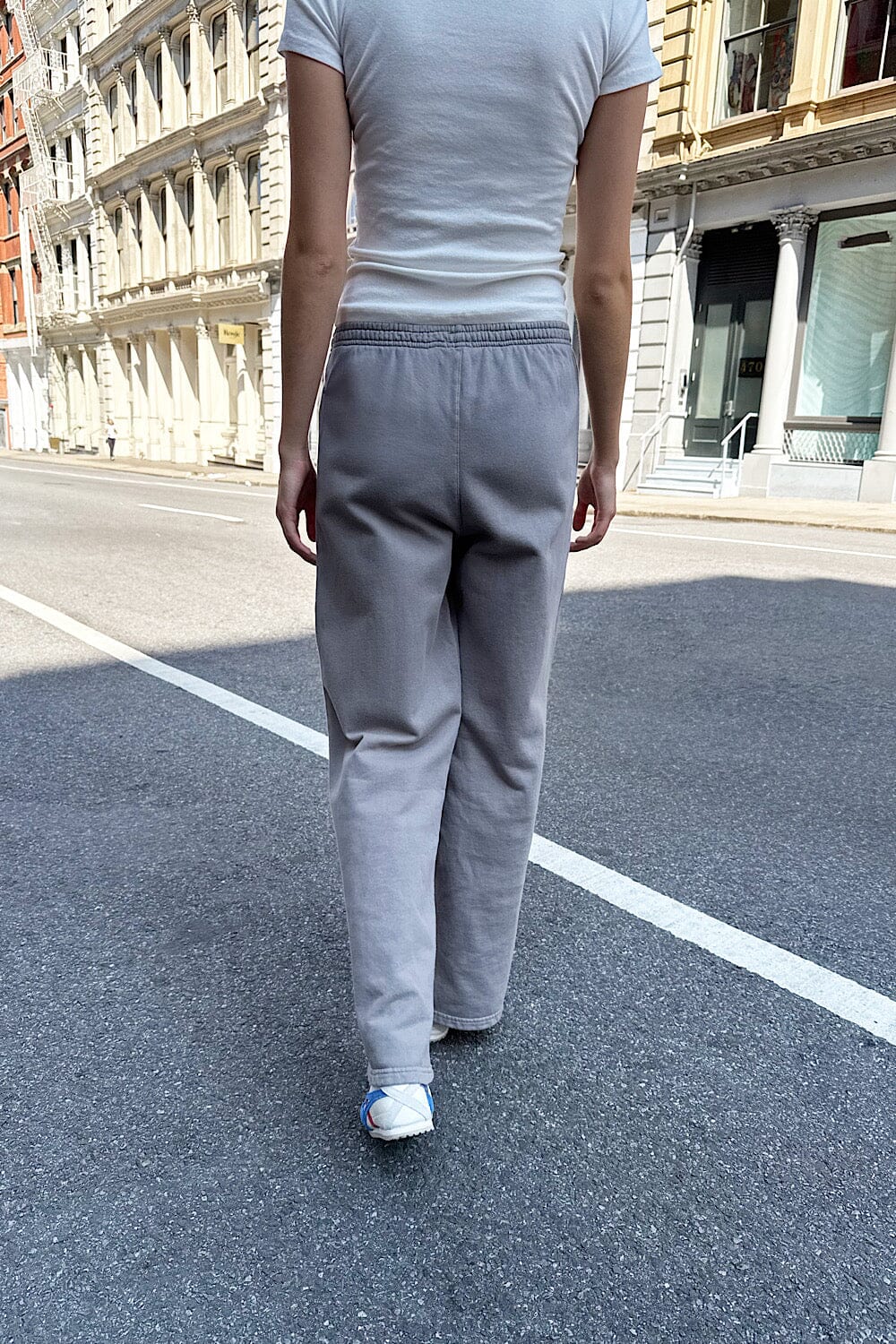 Anastasia Tie Sweatpants | Light Charcoal Grey / S/M