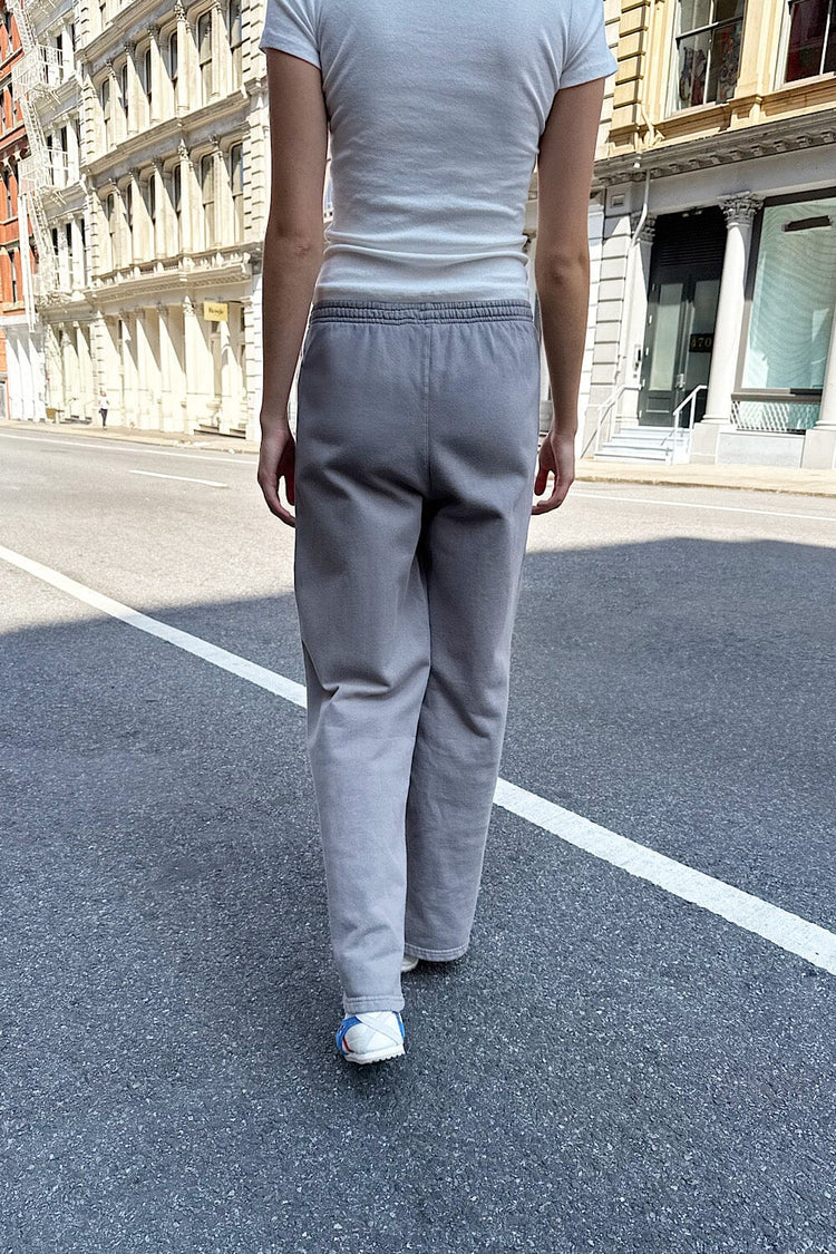 Anastasia Tie Sweatpants | Light Charcoal Grey / S/M