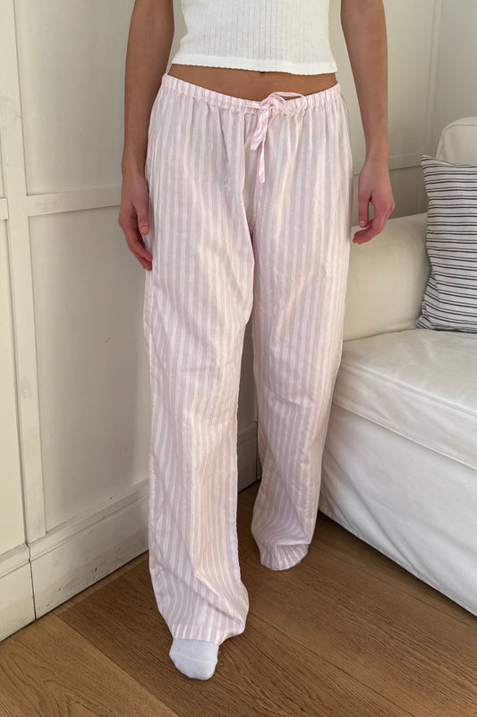 Pink White And Silver Stripes / S/M