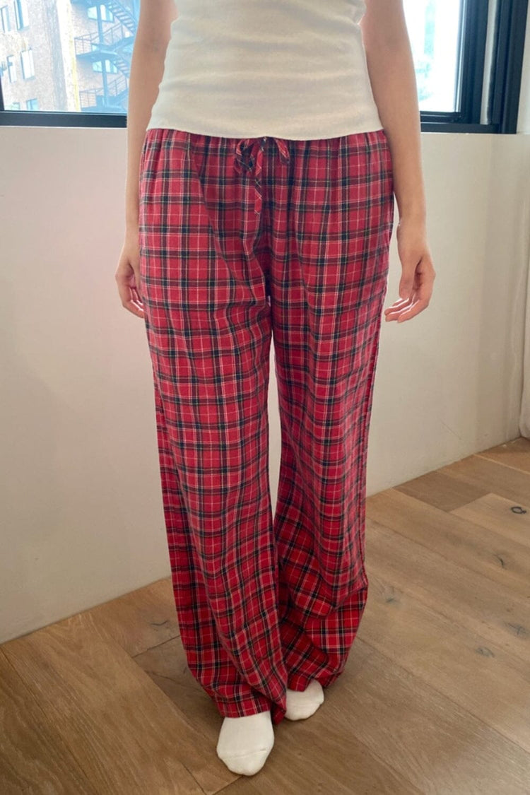 Noelia Plaid Pants | Red Plaid / XS/S