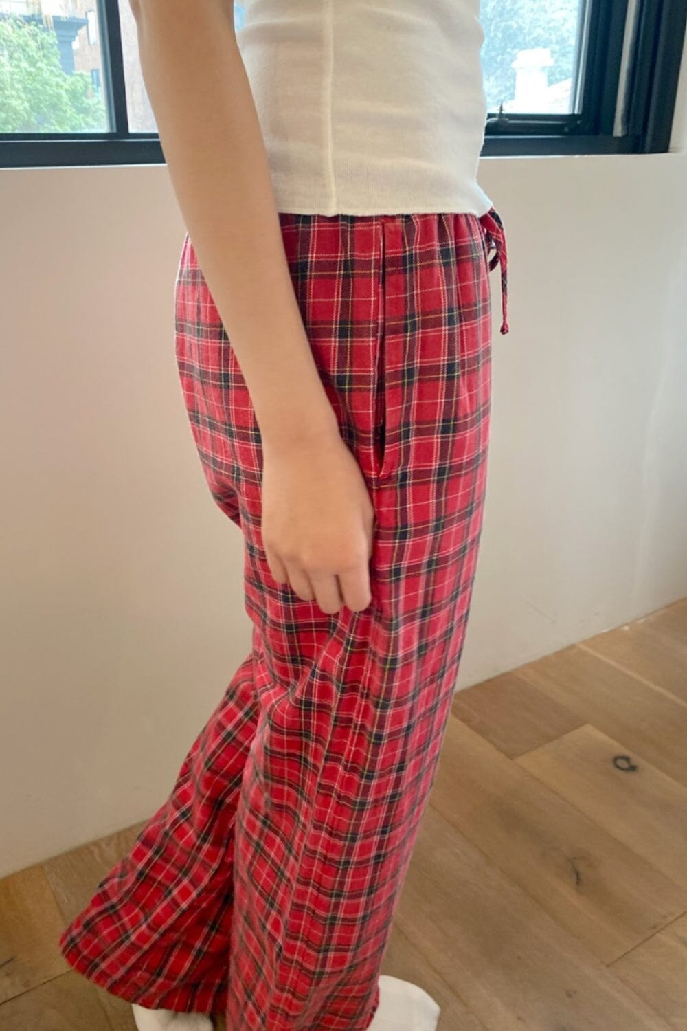 Noelia Plaid Pants | Red Plaid / XS/S
