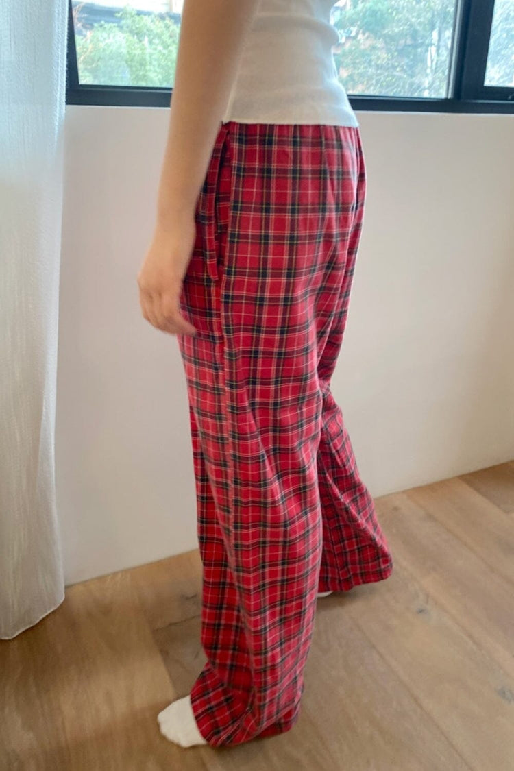 Noelia Plaid Pants | Red Plaid / XS/S