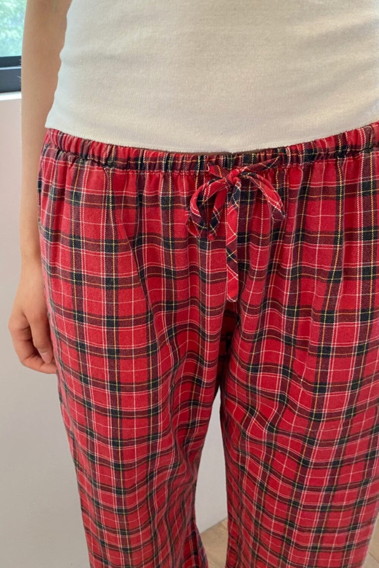 Noelia Plaid Pants | Red Plaid / XS/S