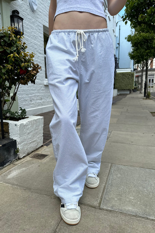 Cream Sage Green Stripes / S/M