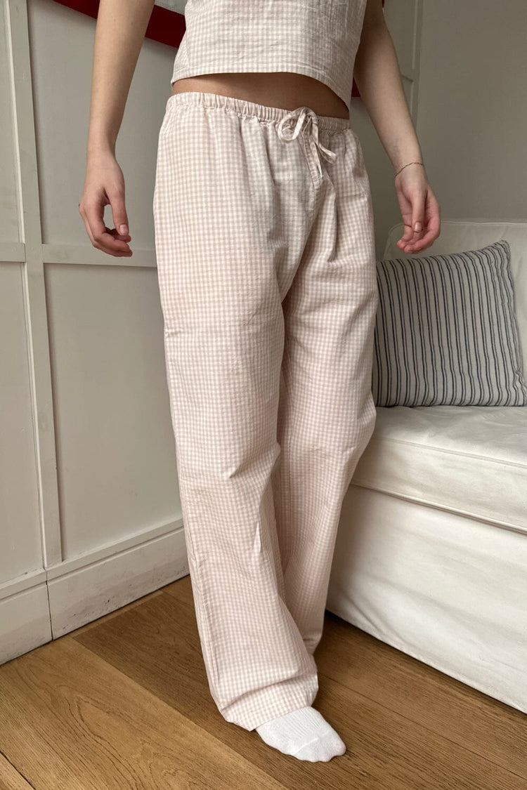 Anastasia Pants | Pastel Pink Plaid / S