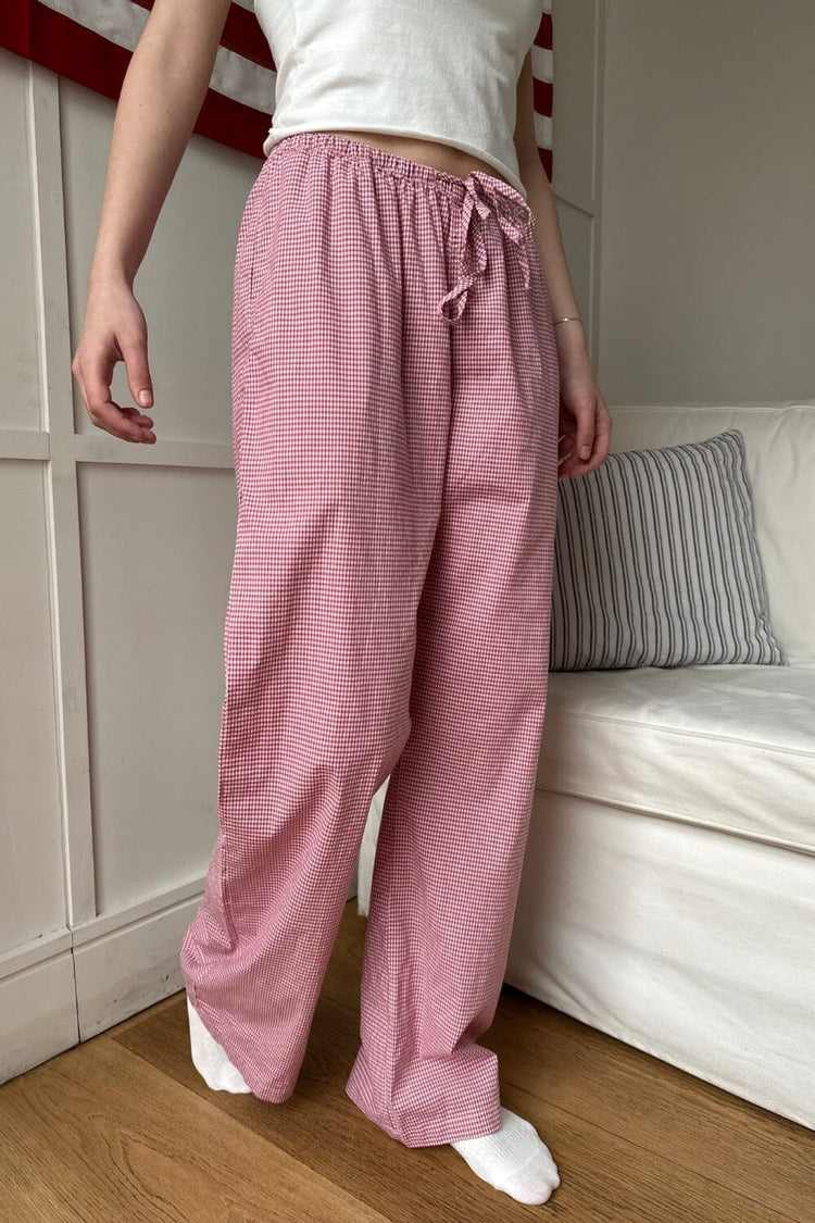 Anastasia Plaid Pants | Red Gingham / S