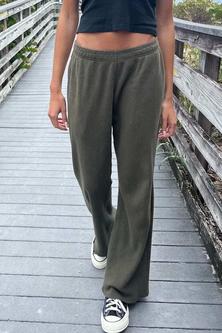 Anastasia Thermal Sweatpants | Olive /  XS/S