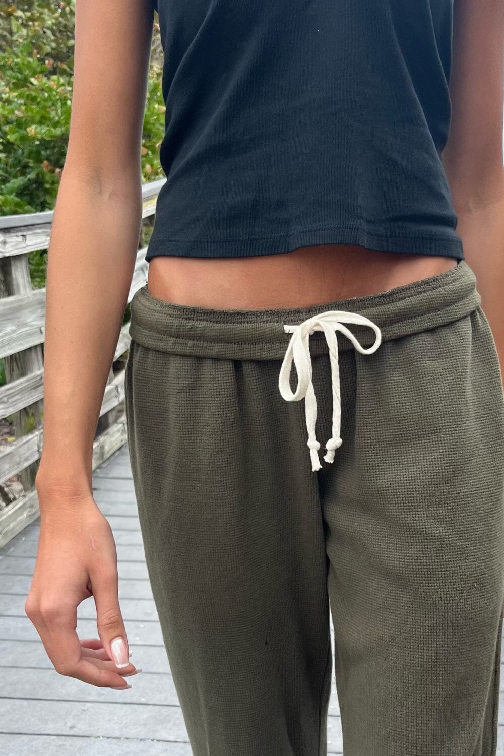 Anastasia Thermal Sweatpants | Olive /  XS/S