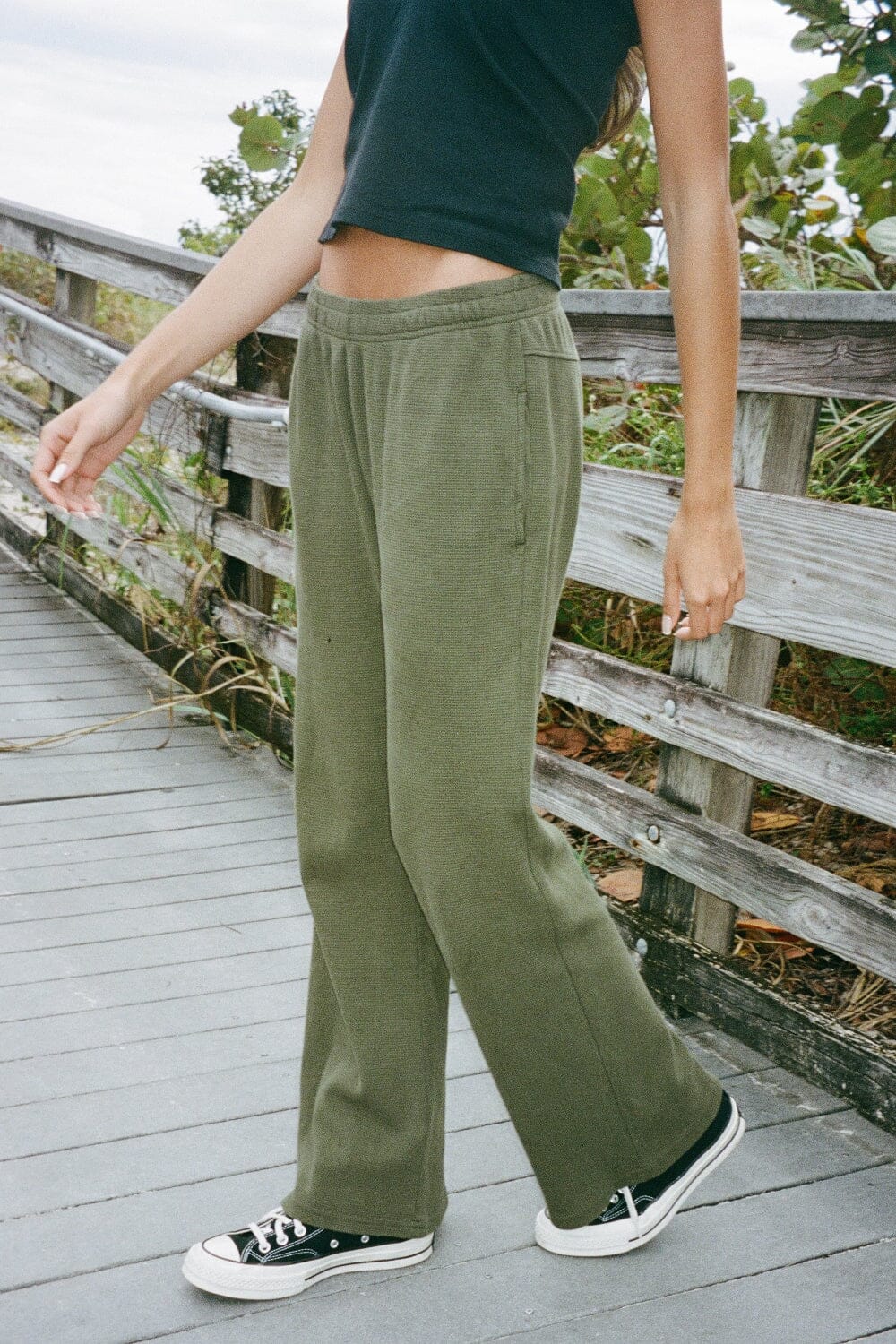 Anastasia Thermal Sweatpants | Olive /  XS/S
